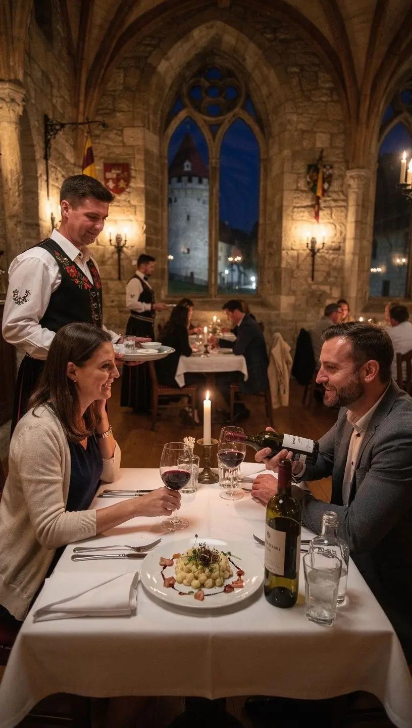 An outdoor market scene showcasing vibrant local produce and traditional Slovak ingredients for regional dishes.